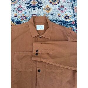 FORM AND THREAD Overshirt Chore Jacket‎ Mens 3xl Tan Made in Portugal Cotton